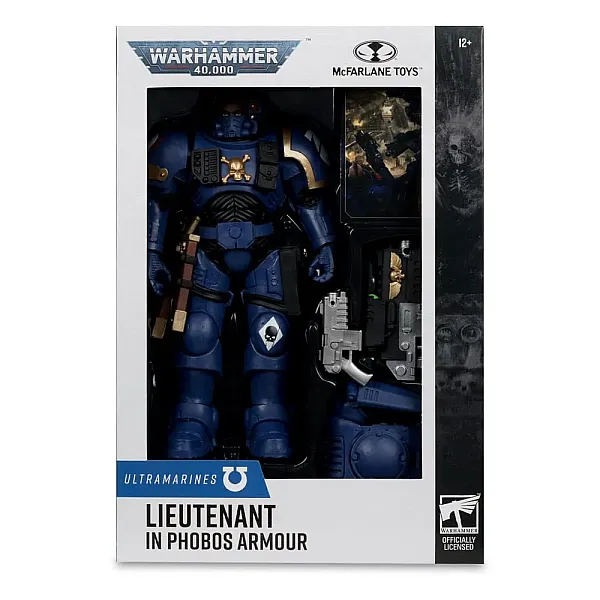 WARHAMMER 40,000 ACTION FIGURE LIEUTENANT IN PHOBOS ARMOR (ULTRAMARINES) 18 CM